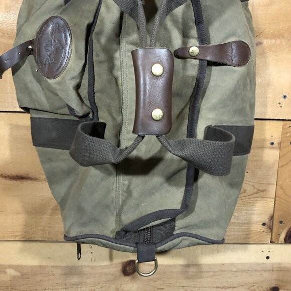 Vintage Frost River Explorer Waxed Canvas Duffle Bag Made USA NO SHOULDER STRAP - Picture 4 of 13